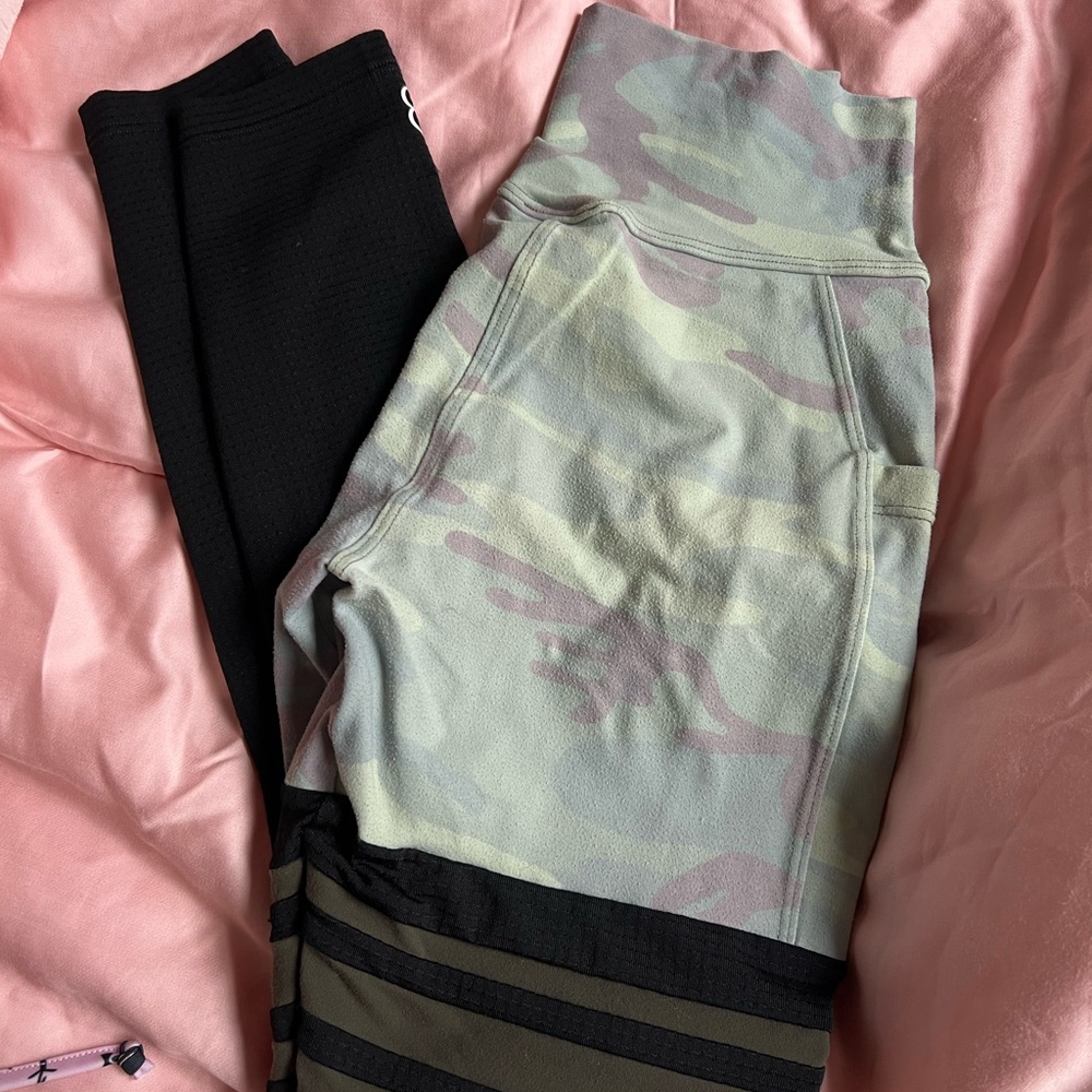 Camouflage Green Black Bombshell Legging Size Small
